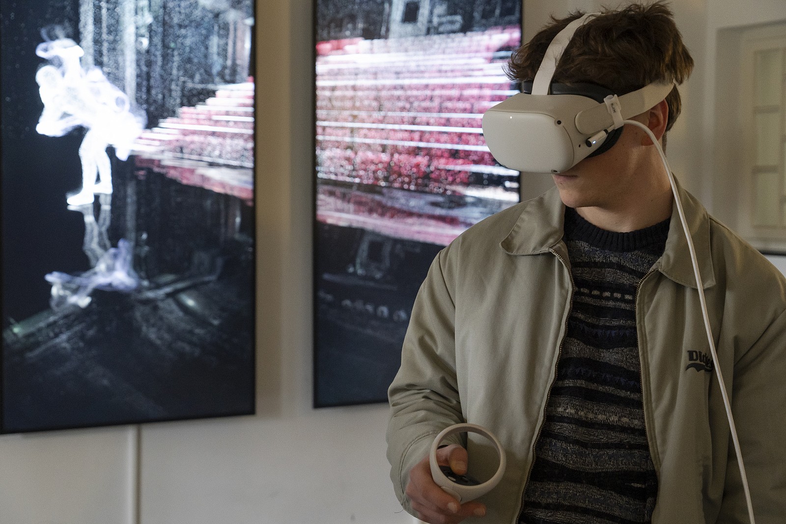 Man with VR glasses