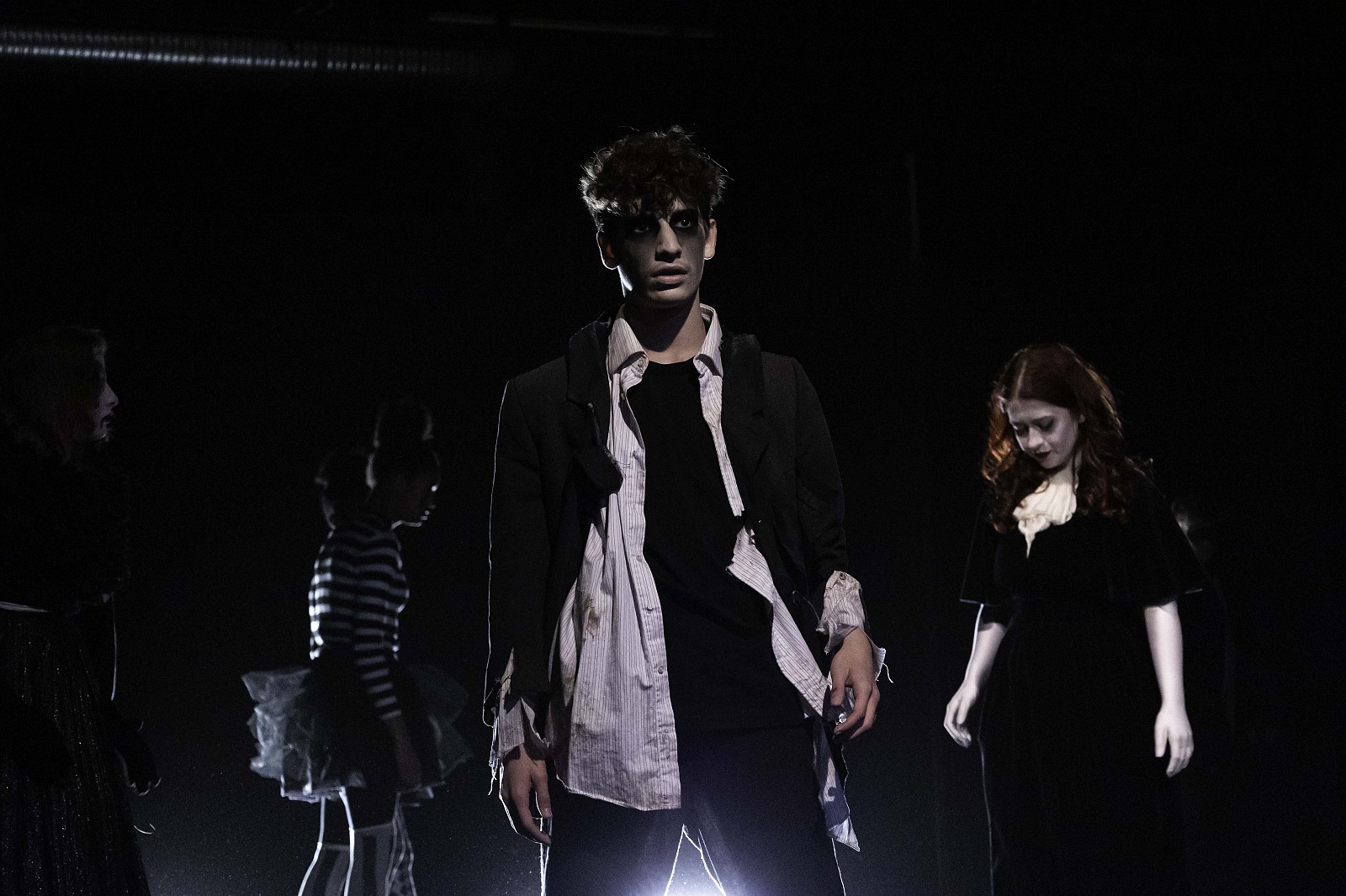 Painted creepy person and ensemble