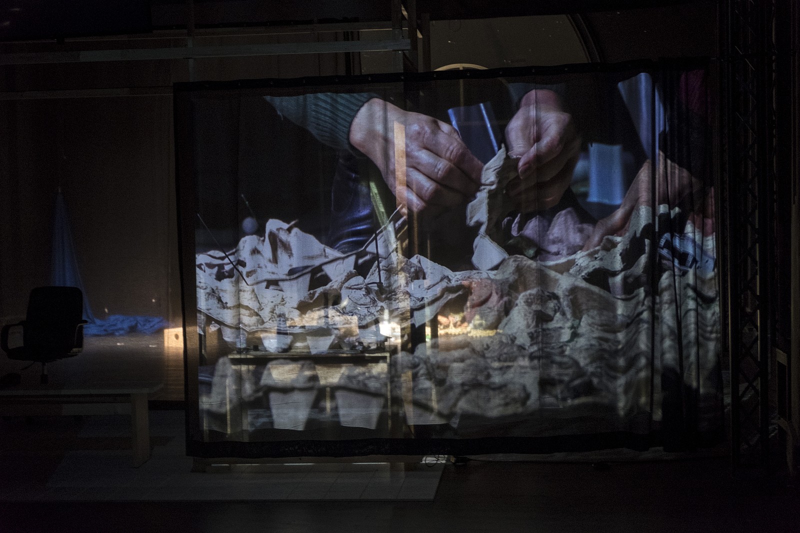 Stage with video projection